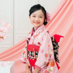 七五三撮影｜和装の女の子がスタジオ撮影