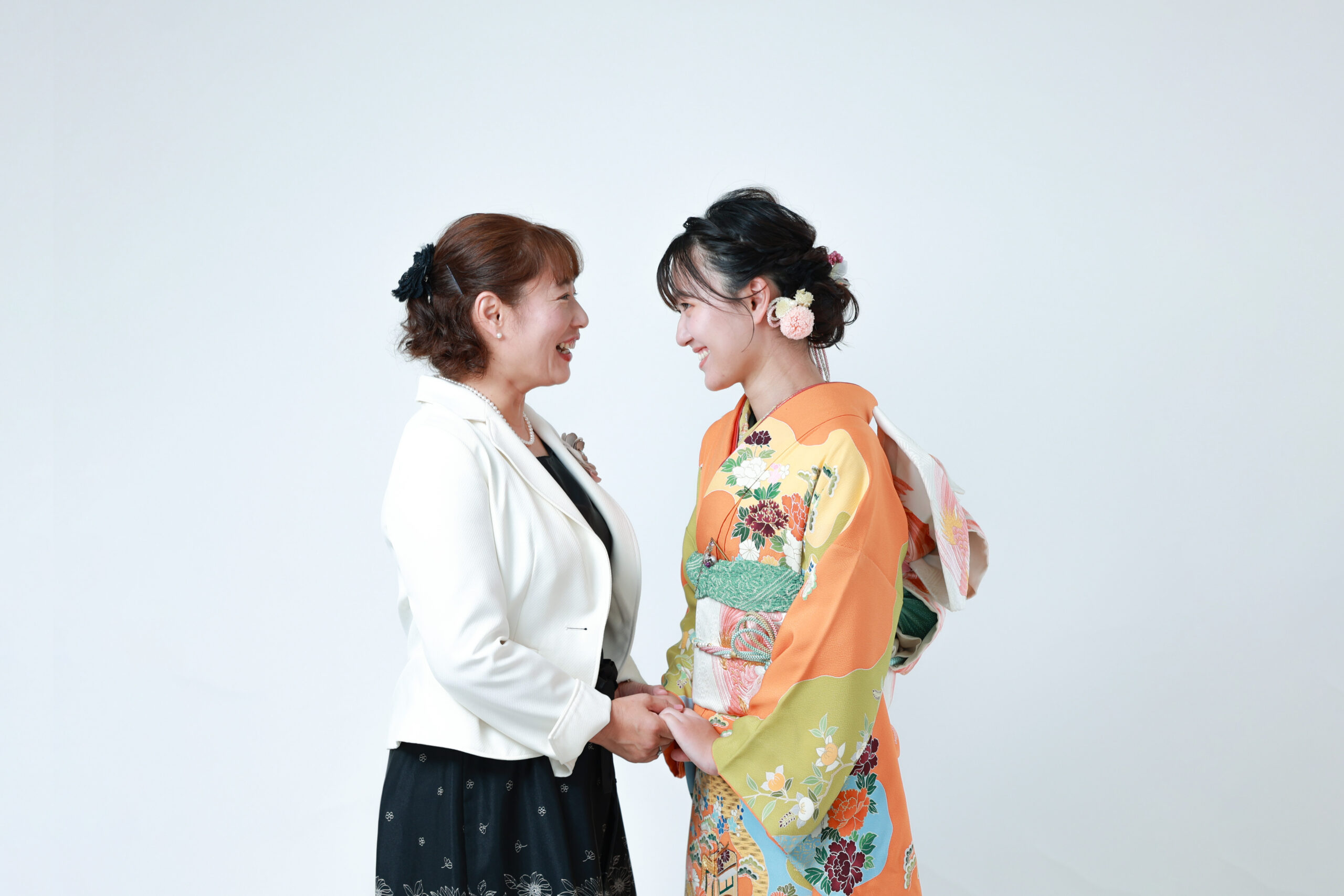 岡崎 成人式の前撮りで家族写真