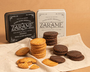 ZARAME「クッキー缶」商品撮影｜岡崎の老舗和菓子・手土産撮影事例