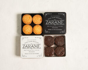 ZARAME「クッキー缶」商品撮影｜岡崎の老舗和菓子・手土産撮影事例